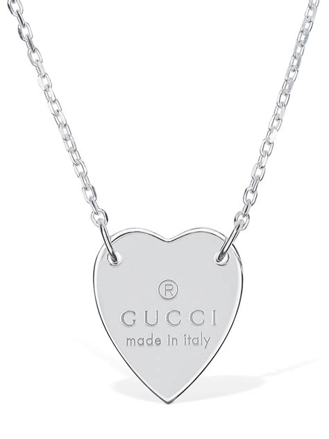 collana gucci cuore indossata|Collana Gucci con Cuore Trademark .